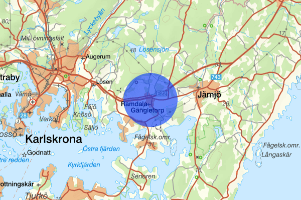 Ramdala 18 augusti 07.29, Trafikolycka, Karlskrona