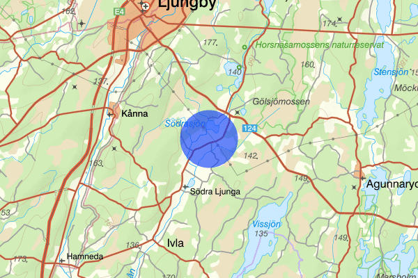 Ljungbyvägen 18 augusti 18.46, Trafikolycka, Ljungby