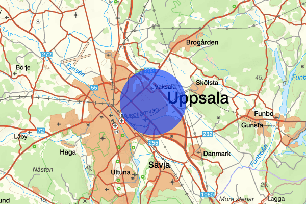 Årsta 19 augusti 01.19, Brand, Uppsala
