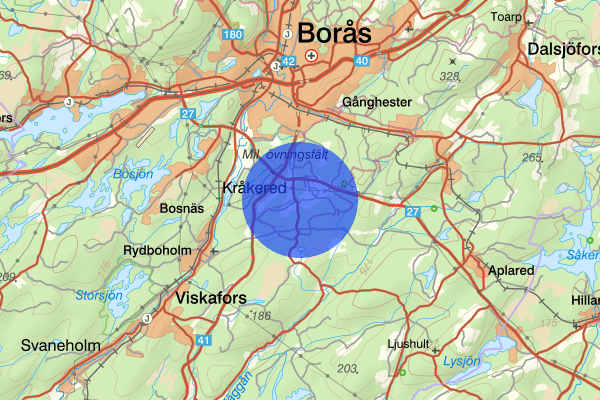 Kråkered 20 augusti 09.27, Trafikolycka, Borås