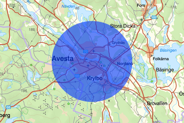 Avesta 21 augusti 07.00, Sammanfattning natt, Dalarnas län