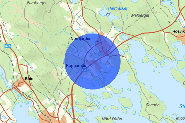 Kopparnäs 21 augusti 10.21, Trafikolycka, Piteå