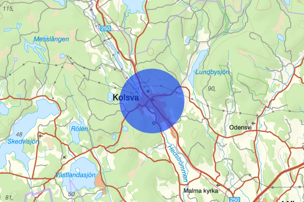 Kolsva 21 augusti 11.50, Brand, Köping
