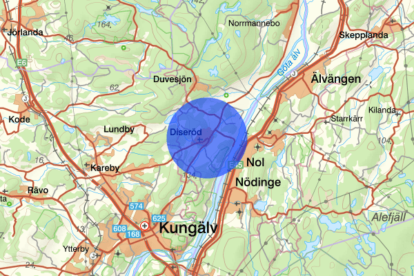 Diseröd 22 augusti 07.38, Trafikolycka, personskada, Kungälv