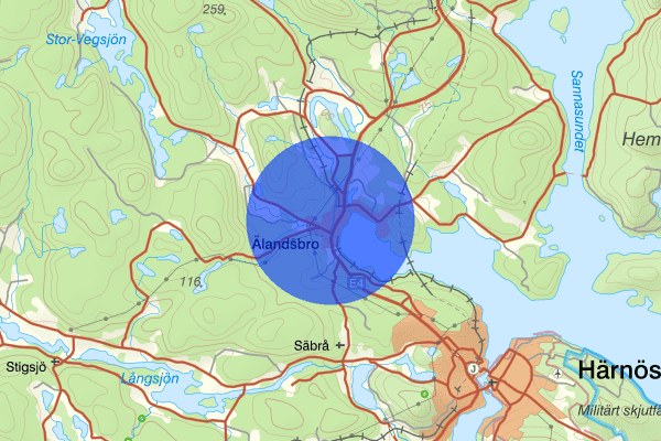 Älandsbro 22 augusti 18.56, Trafikkontroll, Härnösand