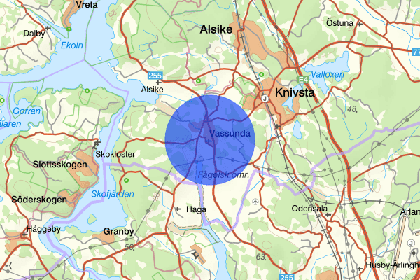 Vassunda 23 augusti 11.54, Trafikolycka, Knivsta