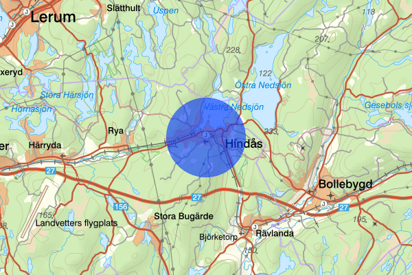 Hindås 26 augusti 16.56, Trafikolycka, Härryda