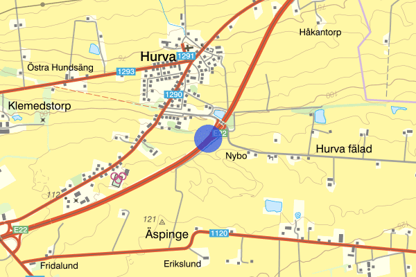 Hurva E22 28 augusti 09.43, Trafikolycka, Eslöv