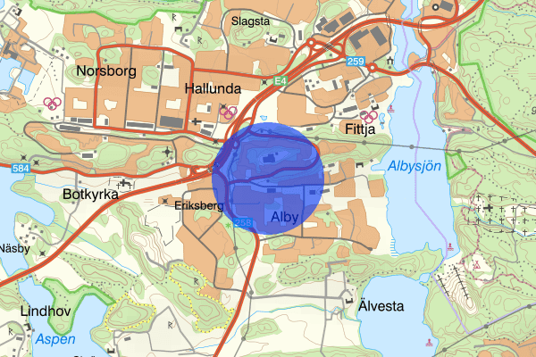 Alby 28 augusti 17.44, Brand, Botkyrka