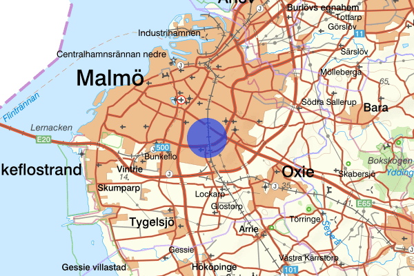 Inre Ringvägen 29 augusti 15.53, Trafikolycka, Malmö