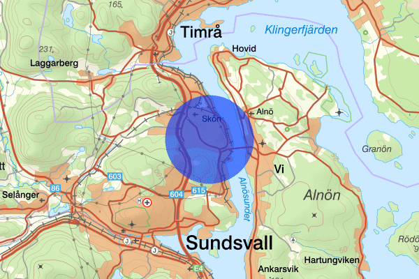 Ljustadalen 03 september 18.54, Trafikolycka, Sundsvall