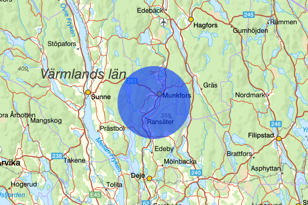  05 september 19.50, Skadegörelse, Munkfors