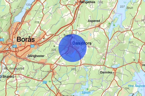 Dalsjöfors 07 september 12.18, Trafikolycka, Borås