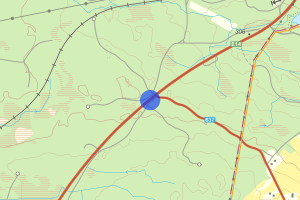 Kluk Offne vsk E14 08 september 12.48, Trafikolycka, Krokom