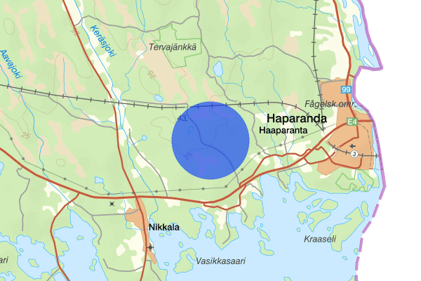 Kivivaaravägen 08 september 20.06, Trafikolycka, vilt, Haparanda