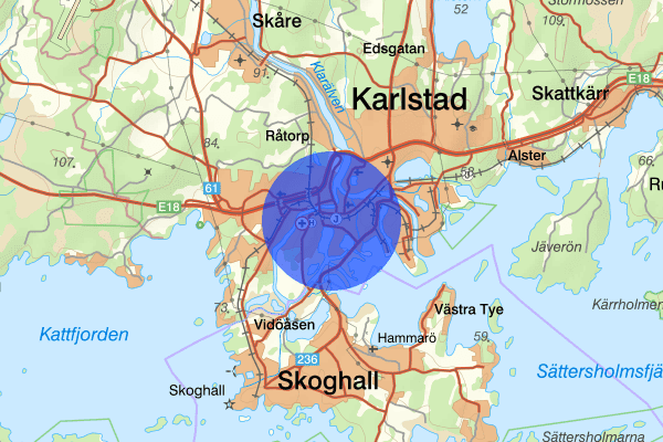 Viken 09 september 15.08, Våld/hot mot tjänsteman, Karlstad