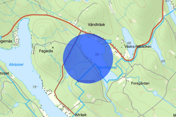 Vändträskvägen 09 september 19.33, Trafikolycka, vilt, Boden
