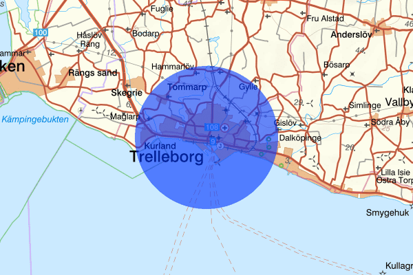 Trelleborg 10 september 23.19, Brand, Trelleborg