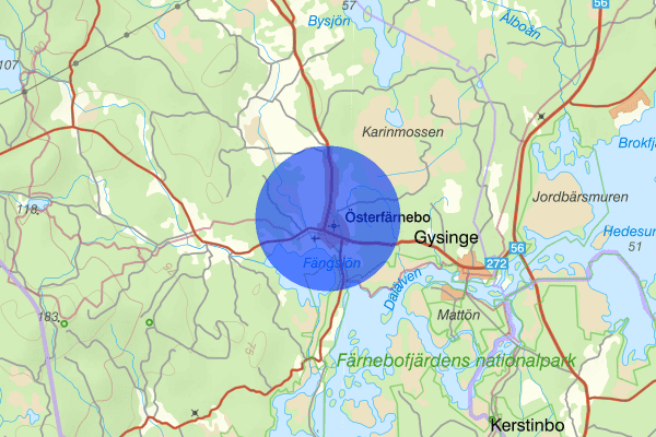 Österfärnebo 16 september 15.42, Trafikolycka, smitning från, Sandviken