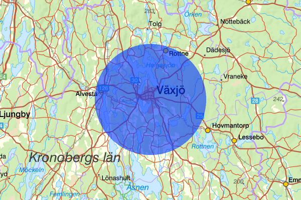 Växjö 17 september 00.21, Rattfylleri, Växjö