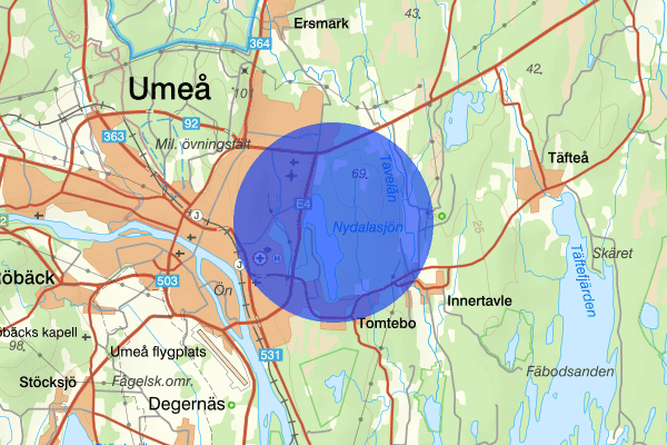 Nydala 18 september 08.55, Trafikolycka, Umeå