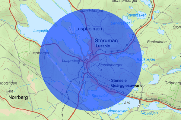 Storuman 21 september 11.29, Trafikolycka, vilt, Storuman