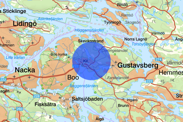 Insjön 22 september 05.45, Brand, Nacka