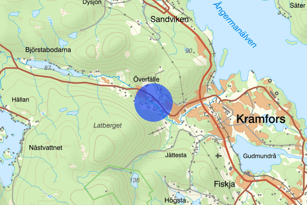 Finnmarksvägen 25 september 07.57, Sammanfattning natt, Västernorrlands län