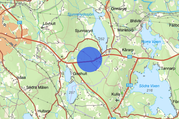 Nässjö - Eksjö mötesfri väg 27 september 12.16, Trafikolycka, Eksjö