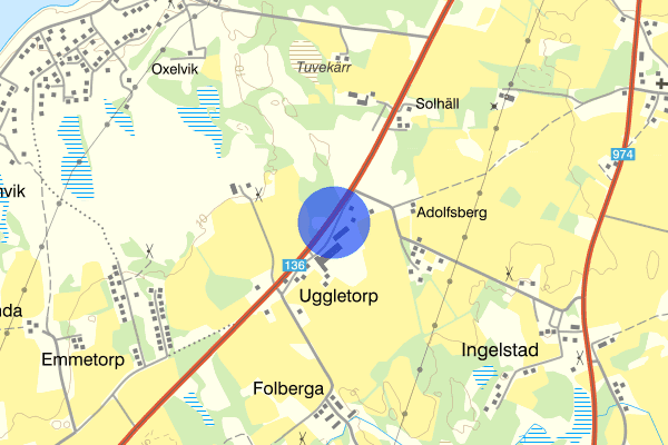 Uggletorpsvägen 28 september 15.29, Trafikolycka, Borgholm