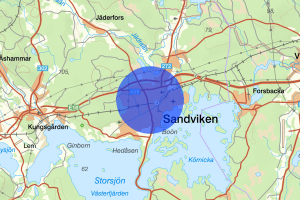Bruket 29 september 10.37, Brand, Sandviken