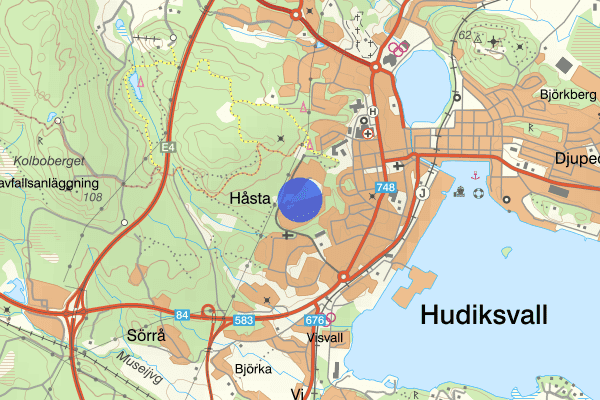 Vänortsvägen 02 oktober 20.44, Brand, Hudiksvall