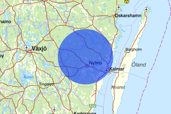 03 oktober 03.51, Skadegörelse, Nybro