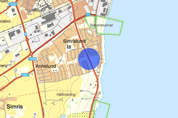 Bruksgatan 03 oktober 10.25, Trafikolycka, Simrishamn