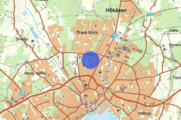Nordanbygatan 03 oktober 15.35, Trafikolycka, singel, Västerås