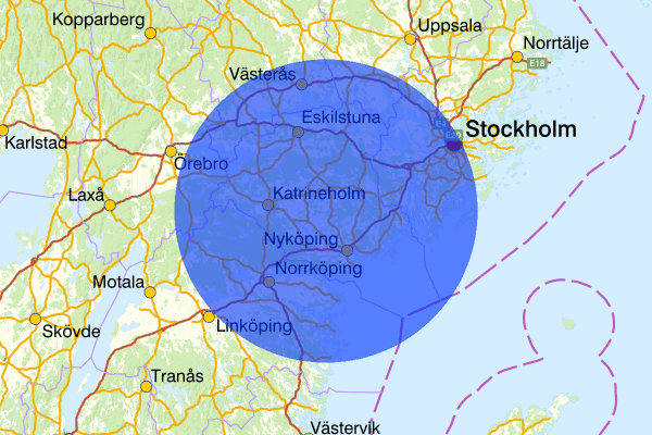 Södermanlands län 04 oktober 08.00, Sammanfattning natt, Södermanlands län