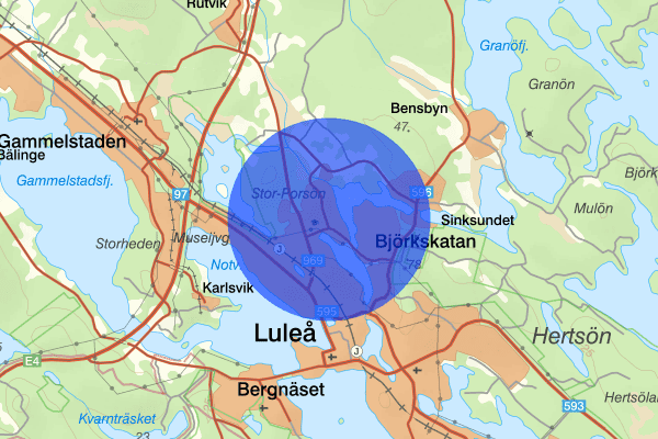 Porsön 10 oktober 17.23, Brand, Luleå