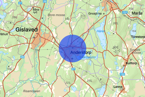 Anderstorp 12 oktober 11.08, Brand, Gislaved