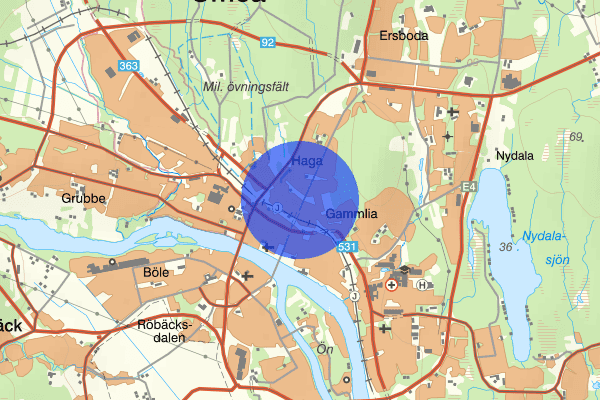 Haga 12 oktober 11.23, Rån, Umeå