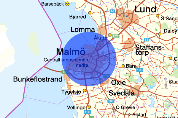 Malmö 12 oktober 17.33, Rattfylleri, Malmö
