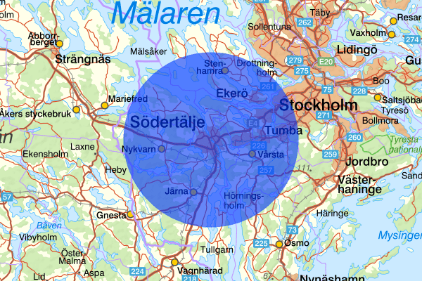 Södertälje 13 oktober 22.03, Misshandel, Södertälje