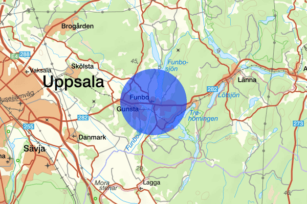 Funbo 14 oktober 07.43, Trafikolycka, personskada, Uppsala