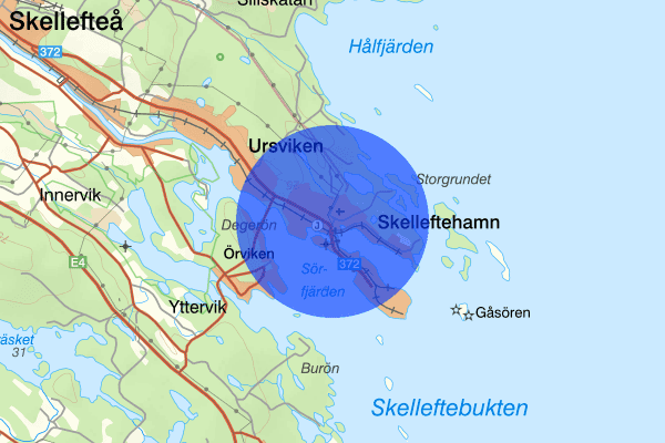 Skelleftehamn 14 oktober 13.26, Arbetsplatsolycka, Skellefteå