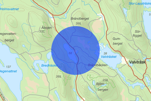 Övre Flåsjön 14 oktober 16.22, Trafikolycka, vilt, Boden