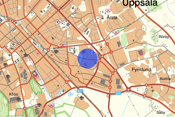 Bolandsgatan 14 oktober 18.46, Trafikolycka, Uppsala