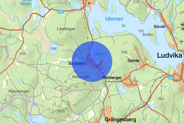 Saxdalen 15 oktober 13.21, Arbetsplatsolycka, Ludvika