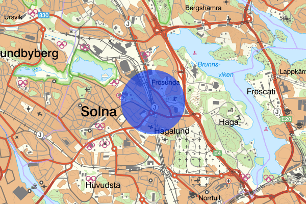 Solna 15 oktober 22.54, Våld/hot mot tjänsteman, Solna