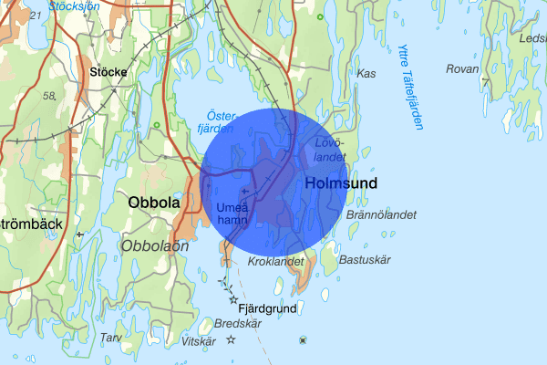 Holmsund 16 oktober 17.27, Brand, Umeå