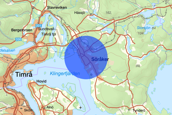 Söråker 17 oktober 10.58, Trafikolycka, Timrå
