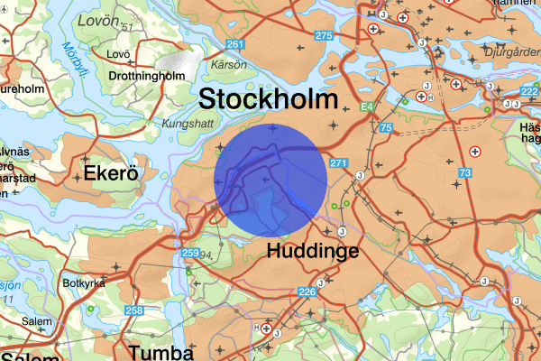 Segeltorp 17 oktober 13.35, Trafikolycka, personskada, Huddinge